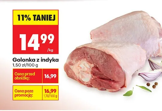 Golonka z indyka promocja w Biedronka