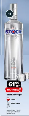 Wódka czysta Stock Prestige promocja w Netto