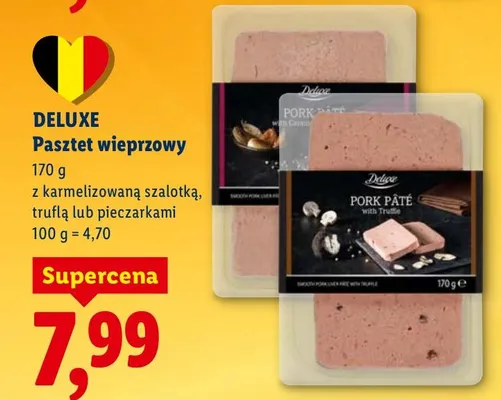 Pasztet wieprzowy z karmelizowaną szalotką, truflą lub pieczarkami promocja w Lidl