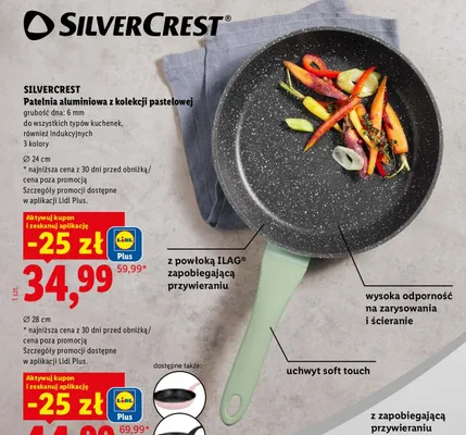 Patelnia aluminiowa Silvercrest Ø 24 cm promocja w Lidl