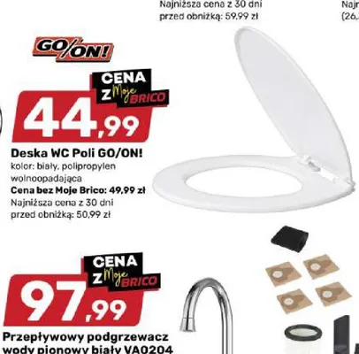 Deska WC Poli GO/ON! promocja w Bricomarche