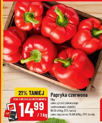Papryka czerwona promocja w POLOmarket