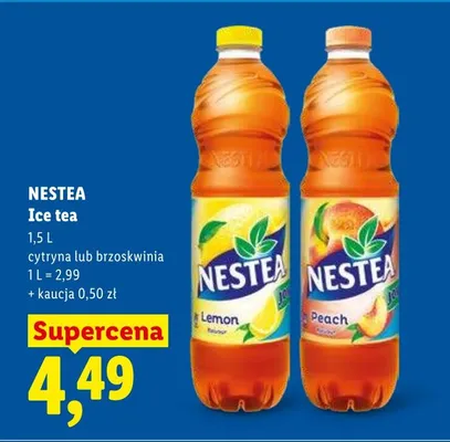 Ice tea Nestea cytryna promocja w Lidl