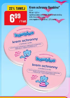 Krem ochronny Bambino promocja w POLOmarket