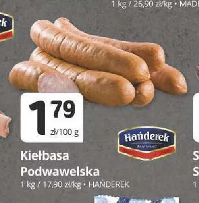 Kiełbasa Podwawelska Hańderek promocja w Marketvita