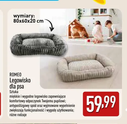 Legowisko dla psa Romeo promocja w Aldi