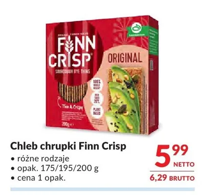 Chleb chrupki Finn Crisp promocja w Makro