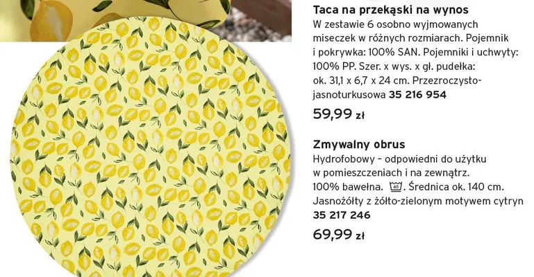 Zmywalny obrus Tchibo promocja w Tchibo