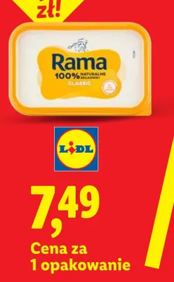Margaryna RAMA LEKKA promocja w Lidl