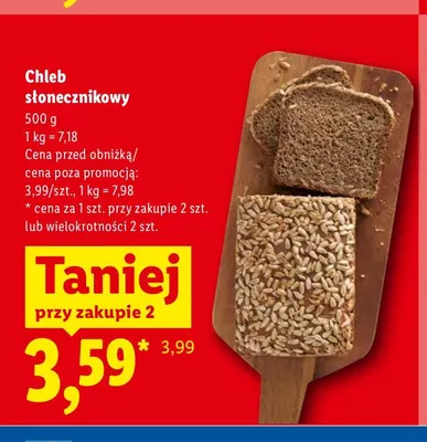 Chleb słonecznikowy promocja w Lidl