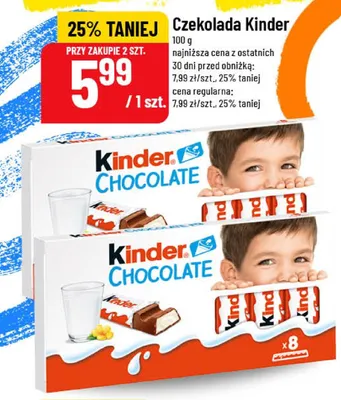Czekolada Kinder promocja w POLOmarket