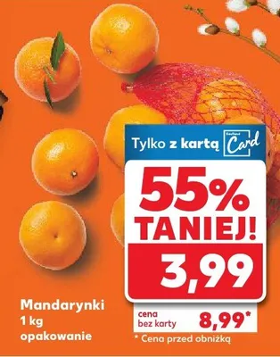 Mandarynki 1 kg opakowanie promocja w Kaufland