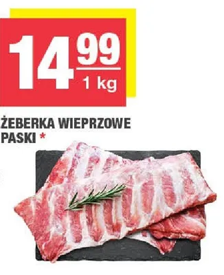 Żeberka wieprzowe paski promocja w SPAR