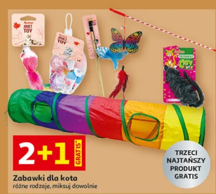 Zabawki dla kota różne rodzaje, miksuj dowolnie promocja w Auchan