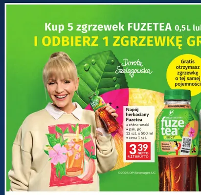 Napój herbaciany FuzeTea Brzoskwinia i Hibiskus 12-pak promocja w Makro