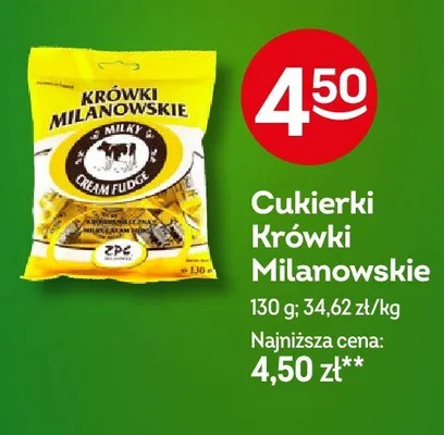 Cukierki Krówki Milanowskie promocja w Żabka