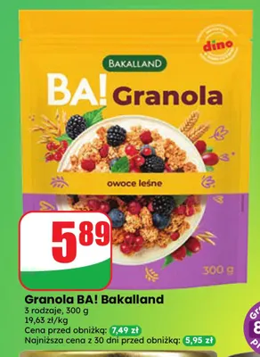 Granola BA! Bakalland promocja w Dino