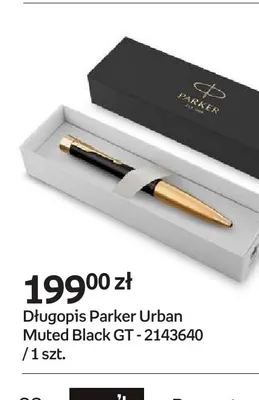 Długopis Parker Urban Muted Black GT 2143640 promocja w Empik