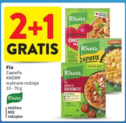 Fix Zapiefix wybrane rodzaje 33-70 g promocja w Intermarche