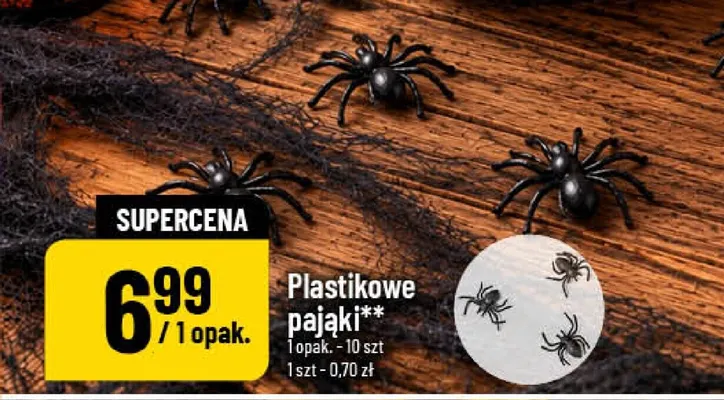 Plastikowe pająki promocja w POLOmarket
