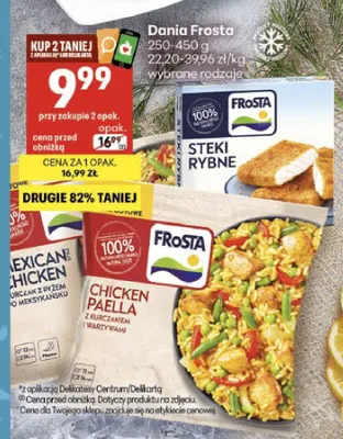 Steki rybne Frosta promocja w Delikatesy Centrum