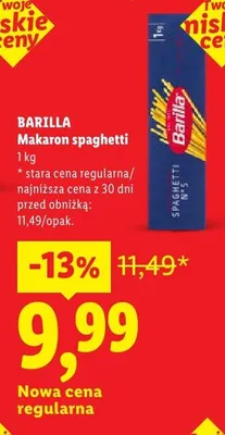 Makaron spaghetti promocja w Lidl