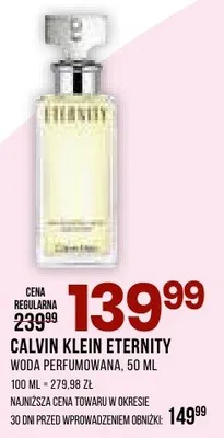 Woda perfumowana Eternity promocja w Drogerie Natura