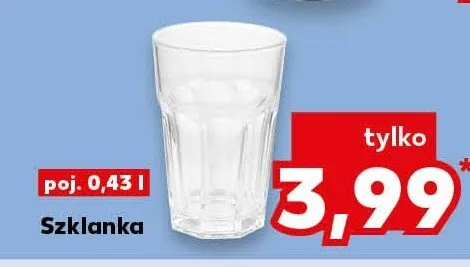 Szklanka 430 ml promocja w Kaufland