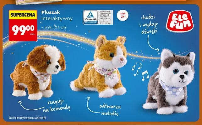 Pluszak interaktywny Elefun promocja w Biedronka