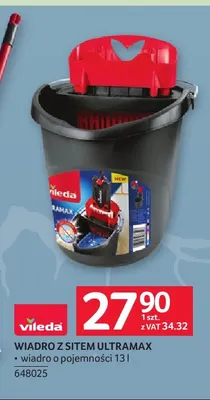 Wiadro z sitem Ultramax Vileda promocja w Selgros