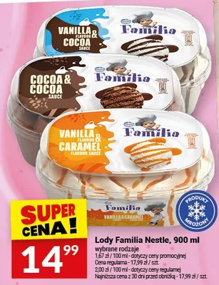 Lody Familia Nestlé promocja w Twój Market