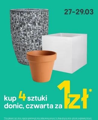Donica, czwarta za 1 zł promocja w Castorama