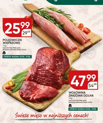 Wołowina zrazowa dolna promocja w Chata Polska