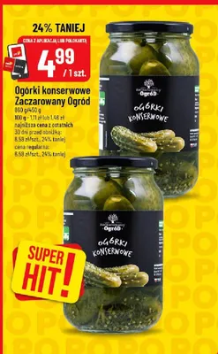 Ogórki konserwowe Zaczarowany Ogród promocja w POLOmarket