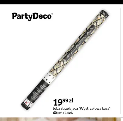 Tuba strzelająca PartyDeco Wystrzałowa kasa 60 cm promocja w Empik