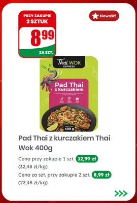 Pad Thai z kurczakiem Thai Wok promocja w Dino