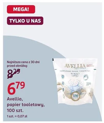 Papier toaletowy Avellio, 100 szt. promocja w Rossmann