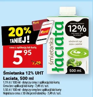 Śmietanka 12% UHT promocja w Twój Market