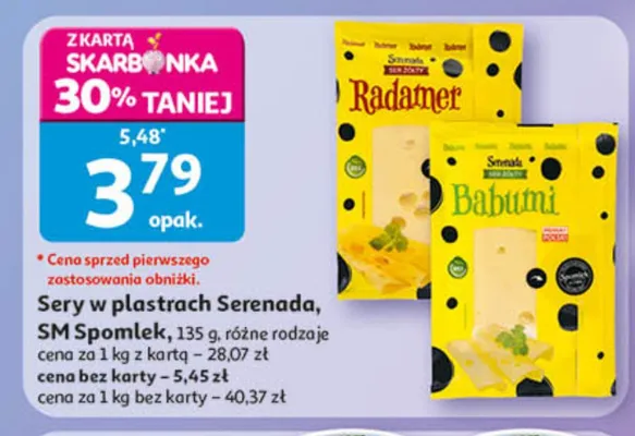 Ser w plastrach Serenada Babumi promocja w Auchan