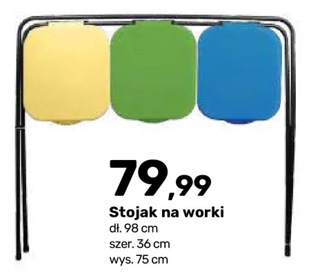 Stojak na worki promocja w Bricomarche