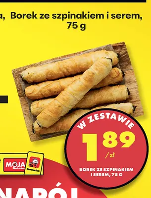 Borek ze szpinakiem i serem promocja w Biedronka