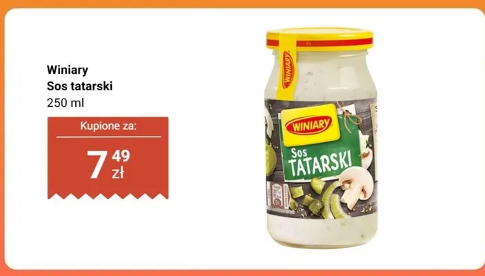 Sos tatarski Winiary promocja w Biedronka