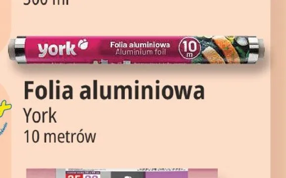 Folia aluminiowa York 10 m promocja w Leclerc