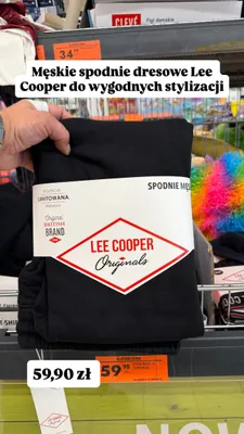 Spodnie dresowe męskie Lee Cooper Originals promocja w Biedronka