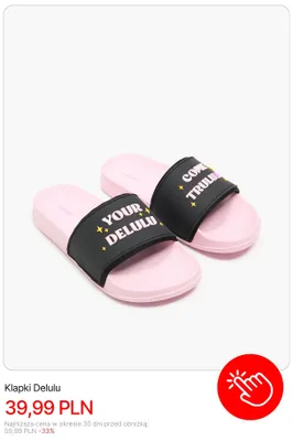 Klapki Cropp Delulu promocja w Cropp