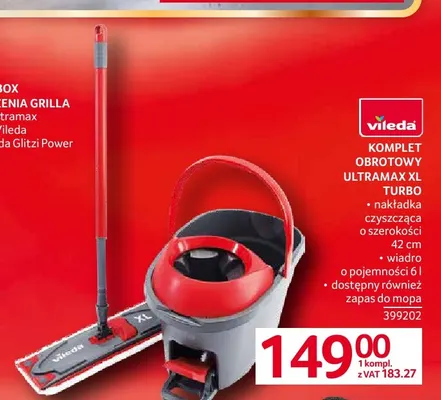 Komplet obrotowy Ultramax XL Turbo Vileda promocja w Selgros