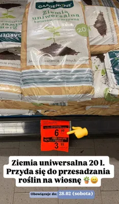 Ziemia uniwersalna kwiatowo-warzywna promocja w Aldi