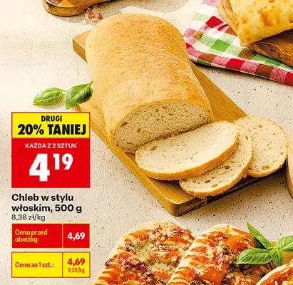 Chleb w stylu włoskim promocja w Biedronka