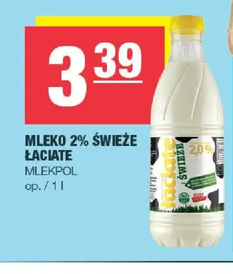 Mleko 2% świeże Łaciate promocja w SPAR