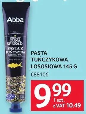 Pasta tuńczykowa, łososiowa 145 g Abba promocja w Selgros
